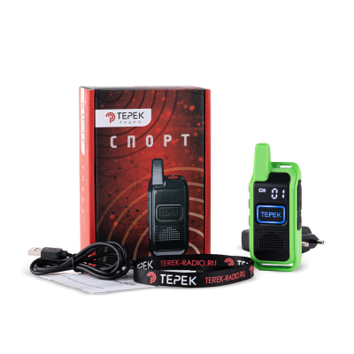 Рация | радиостанция | портативная | ТЕРЕК СПОРТ | Зелёный