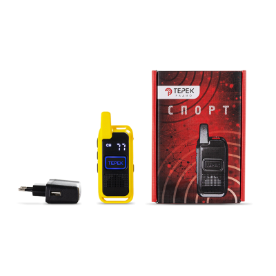 Рация | радиостанция | портативная | ТЕРЕК СПОРТ | Жёлтый