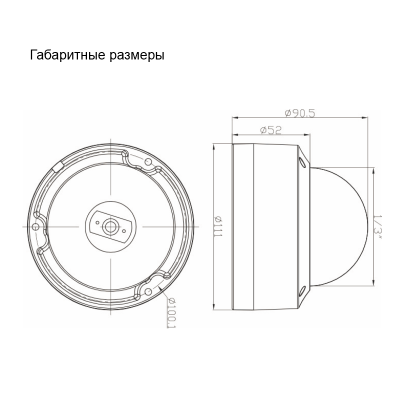 Видеокамера | купольная | МИРАН | ИВМ-401